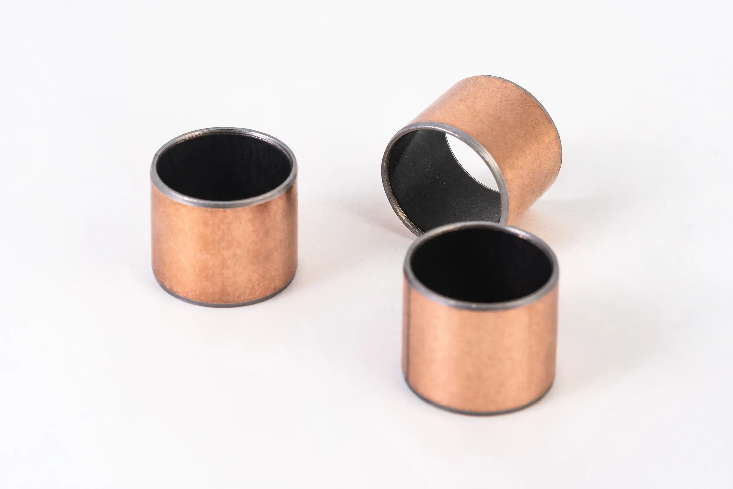 Hydraulic gear pump bushings — self-lubricating PTFE composite bush replacing GGB DP31